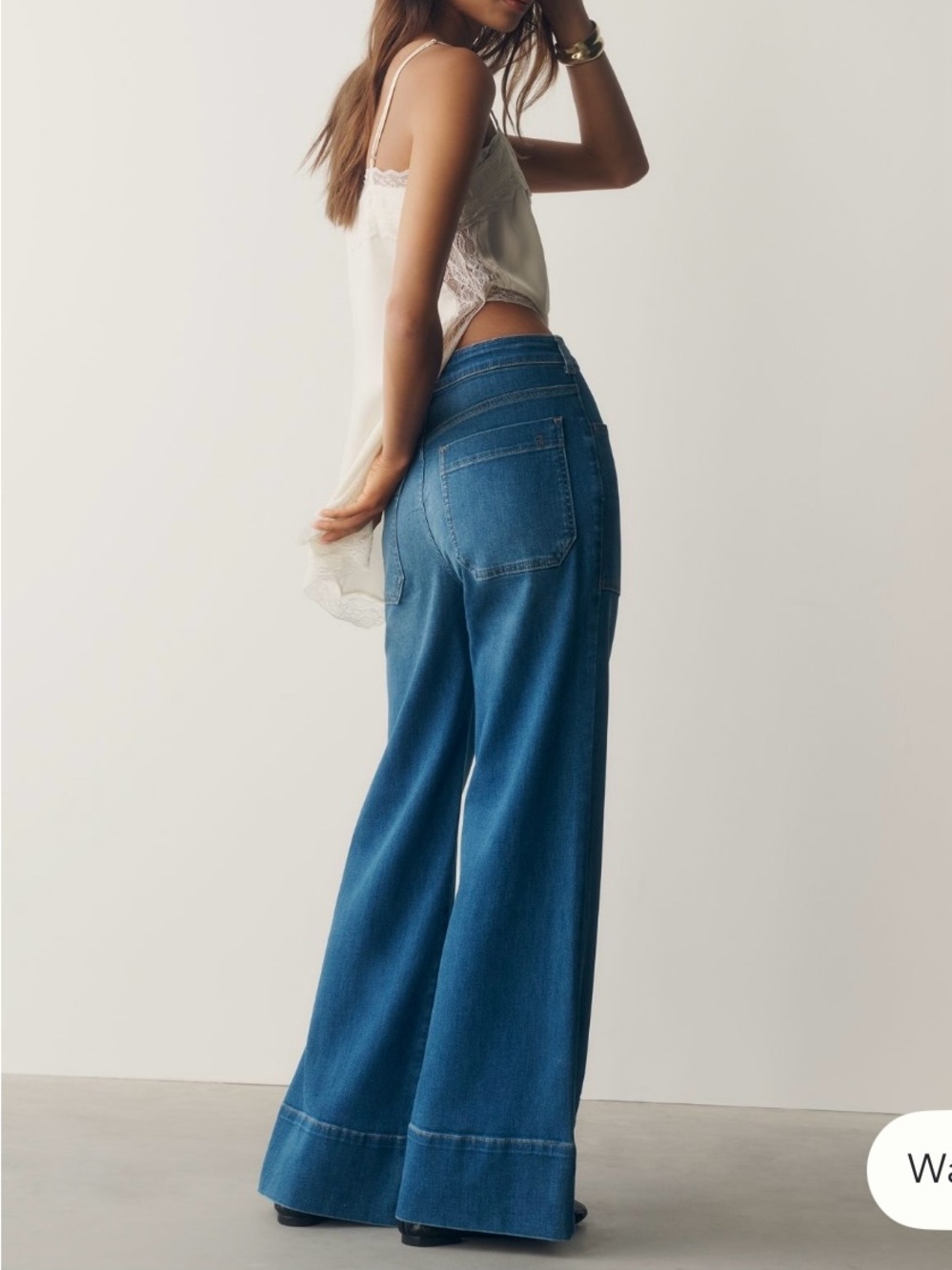 Pilcro Horizon Blue Wide-Leg Jeans - Picture 3 of 6